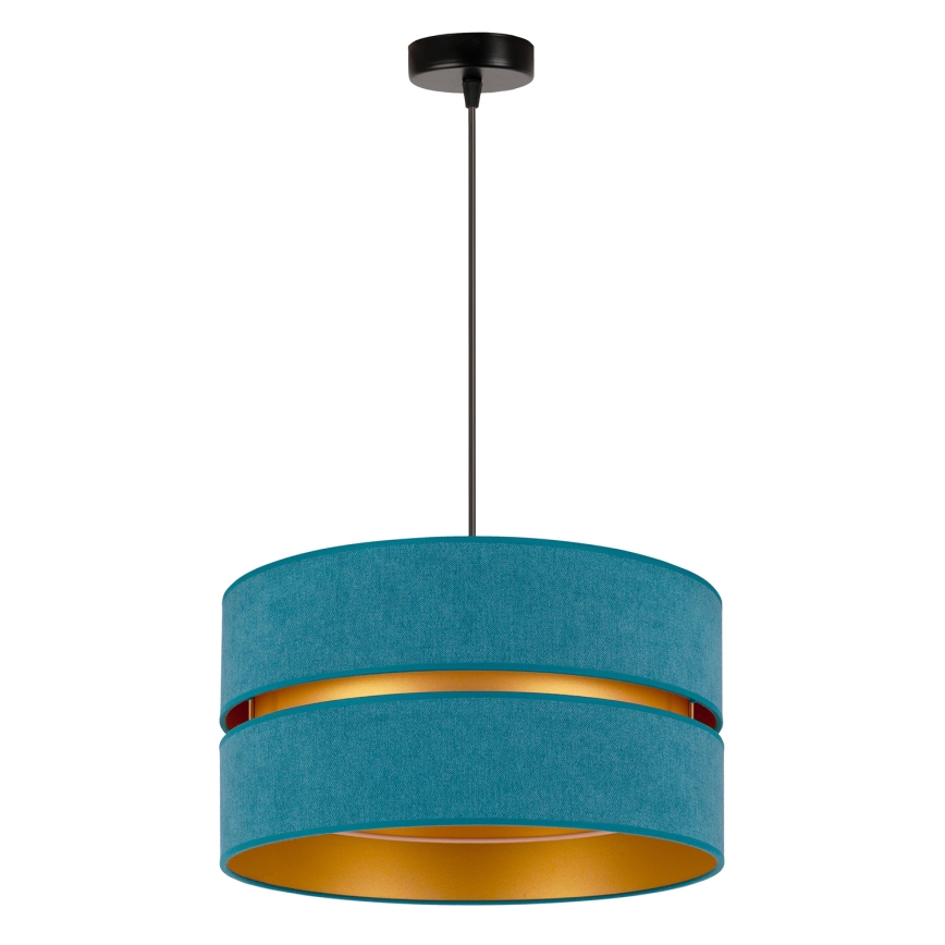 Duolla - Hängeleuchte DUO 1xE27/15W/230V d 40 cm türkisfarben/golden