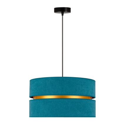 Duolla - Hängeleuchte DUO 1xE27/15W/230V d 40 cm türkisfarben/golden