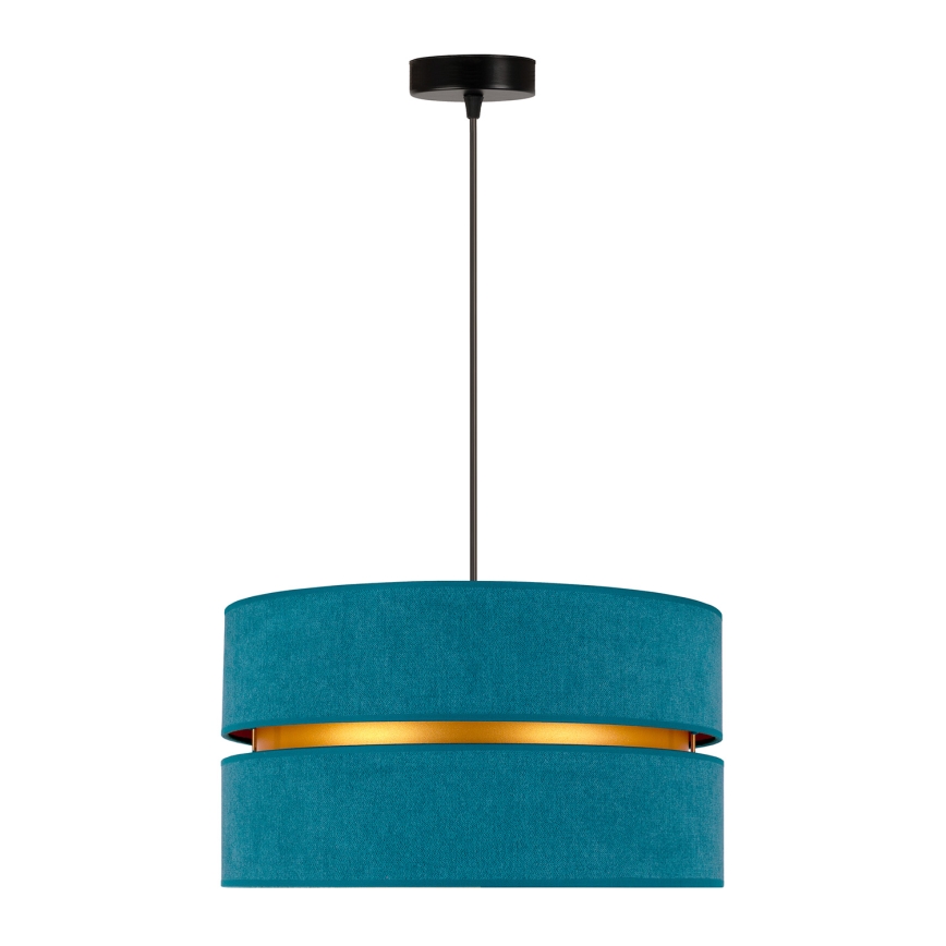 Duolla - Hängeleuchte DUO 1xE27/15W/230V d 40 cm türkisfarben/golden