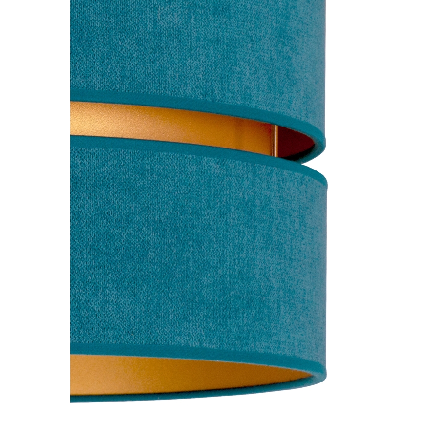 Duolla - Hängeleuchte DUO 1xE27/15W/230V d 40 cm türkisfarben/golden