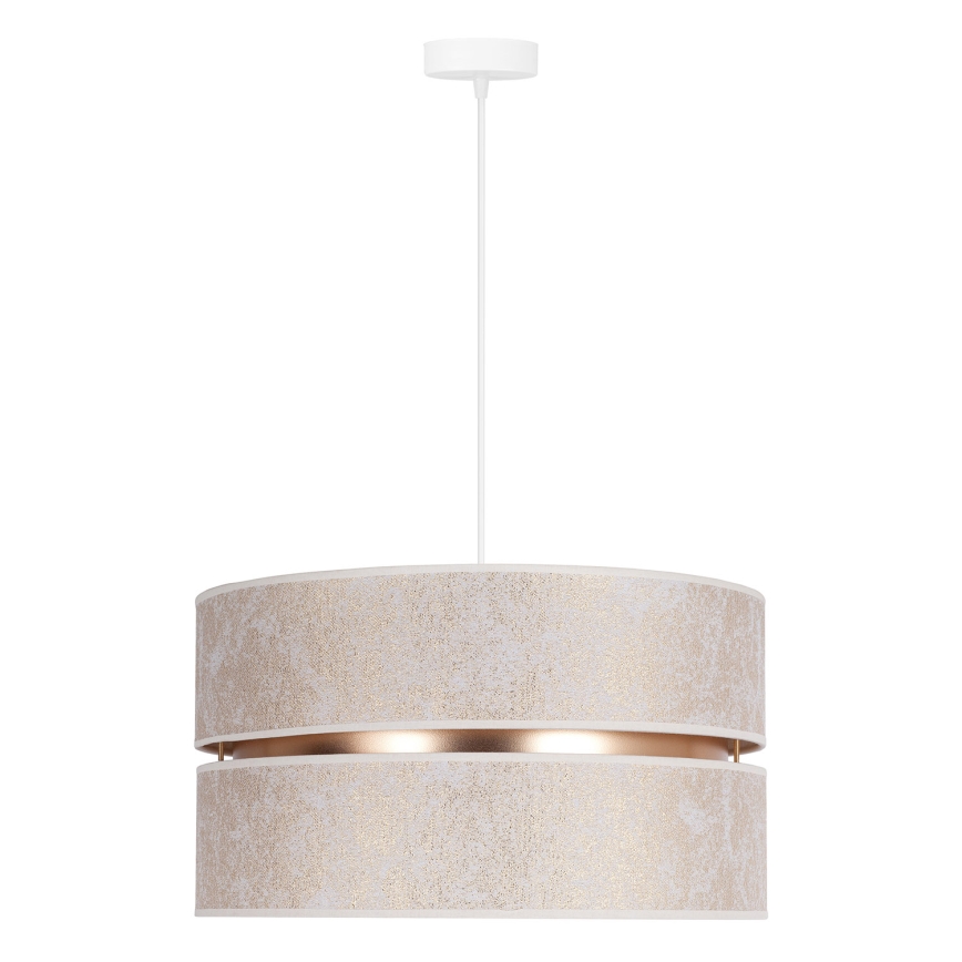 Duolla - Hängeleuchte DUO 1xE27/15W/230V d 40 cm weiß/golden