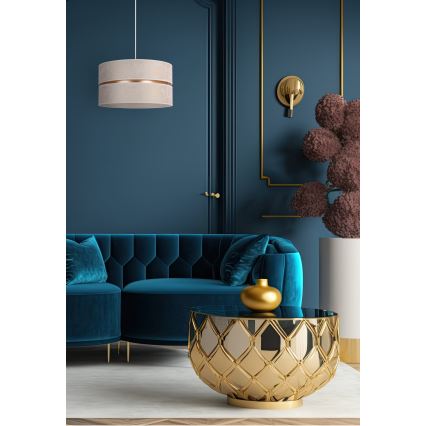 Duolla - Hängeleuchte DUO 1xE27/15W/230V d 40 cm weiß/golden
