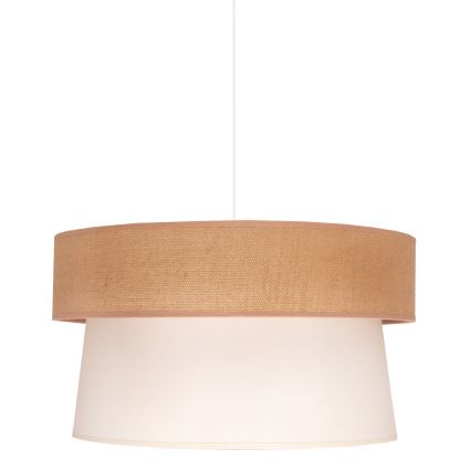 Duolla - Hängeleuchte ETNIC 1xE27/40W/230V d 45 cm cremefarben/beige