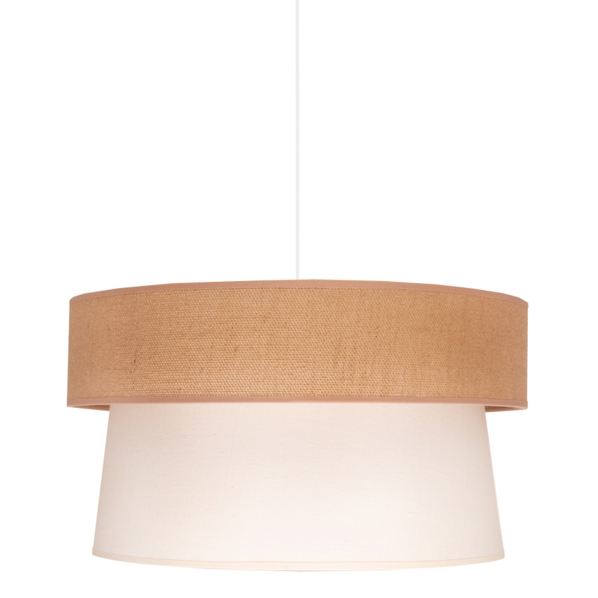 Duolla - Hängeleuchte ETNIC 1xE27/40W/230V d 45 cm cremefarben/beige