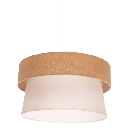 Duolla - Hängeleuchte ETNIC 1xE27/40W/230V d 45 cm cremefarben/beige