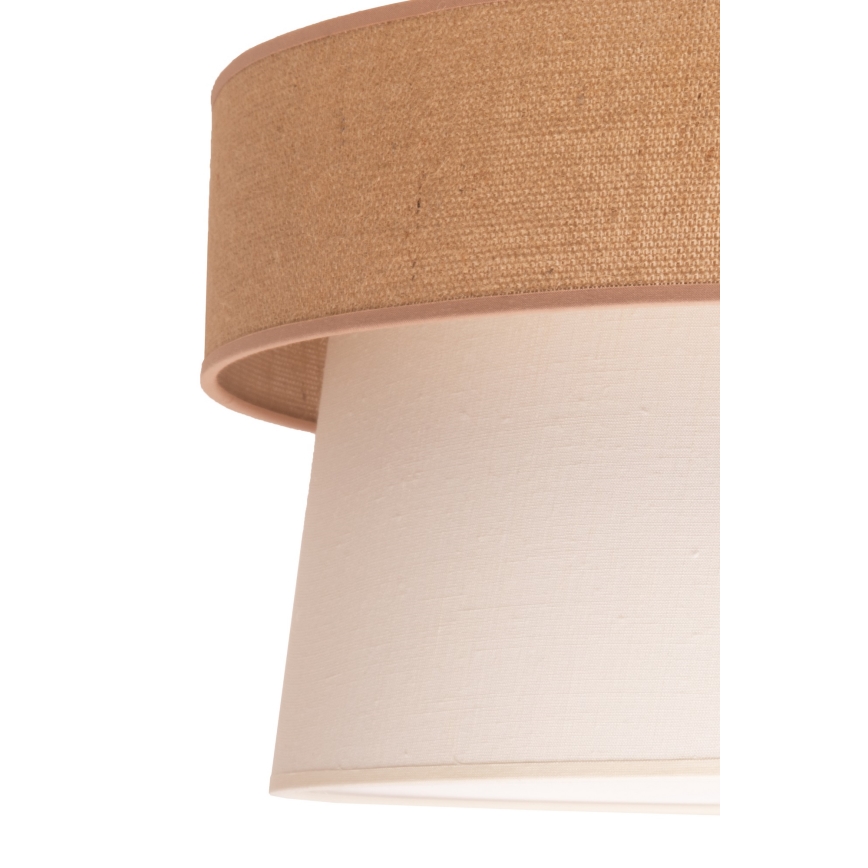 Duolla - Hängeleuchte ETNIC 1xE27/40W/230V d 45 cm cremefarben/beige