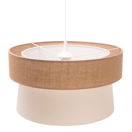 Duolla - Hängeleuchte ETNIC 1xE27/40W/230V d 45 cm cremefarben/beige