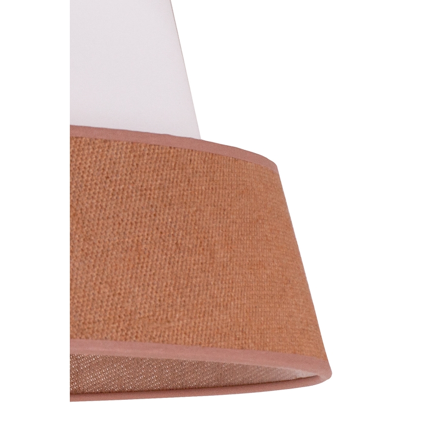 Duolla - Hängeleuchte GALAXY 1xE27/15W/230V d 50 cm braun/weiß