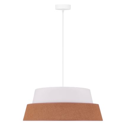 Duolla - Hängeleuchte GALAXY 1xE27/15W/230V d 50 cm braun/weiß