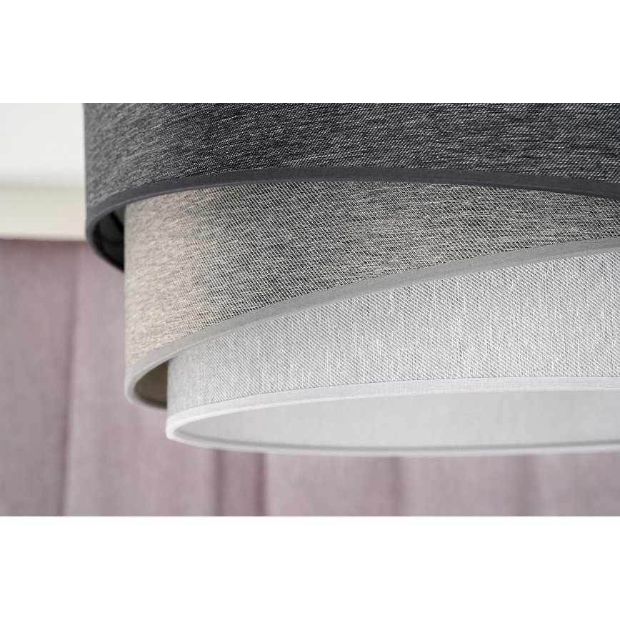 Duolla - Hängeleuchte KOBO 1xE27/15W/230V d 45 cm anthrazit/grau/weiß