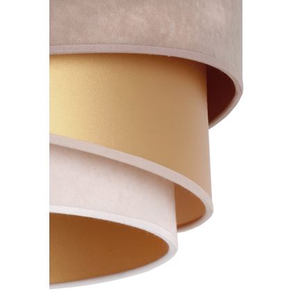 Duolla - Hängeleuchte KOBO 1xE27/15W/230V d 45 cm beige/golden/cremefarben