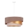 Duolla - Hängeleuchte KOBO 1xE27/15W/230V d 45 cm braun/golden/cremefarben