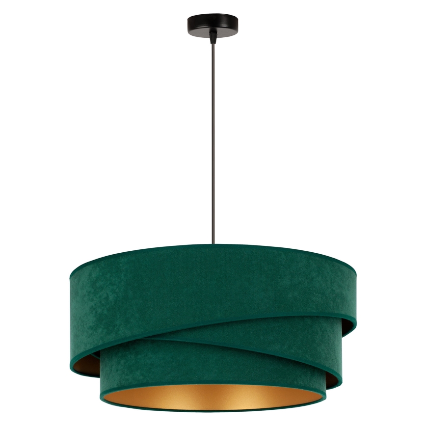 Duolla - Hängeleuchte KOBO 1xE27/15W/230V d 45 cm grün/golden