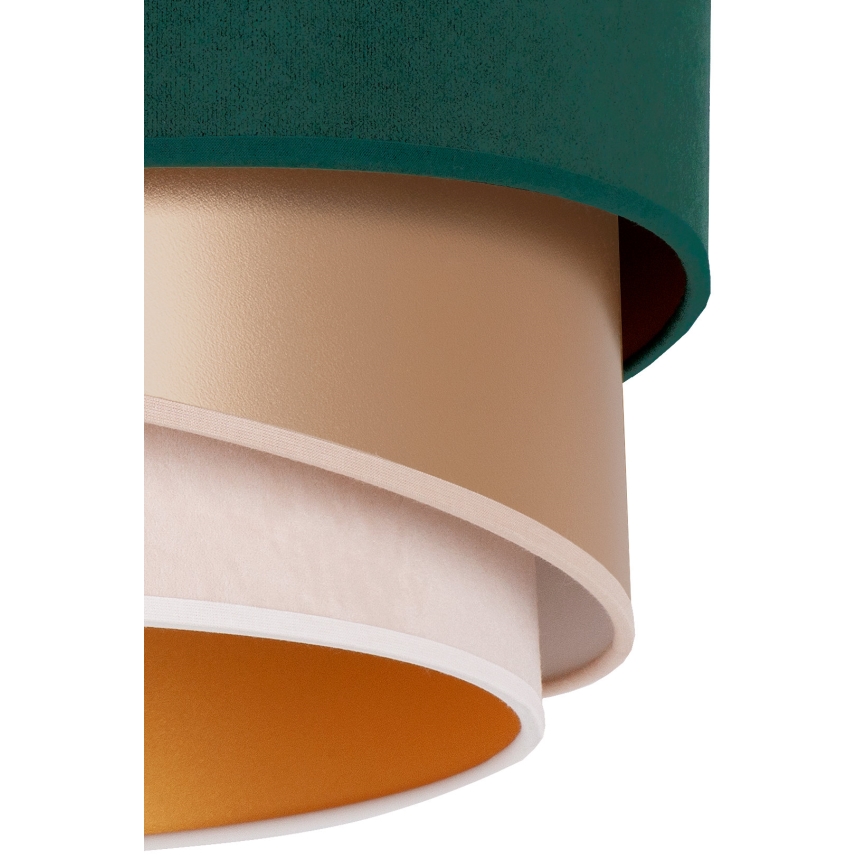 Duolla - Hängeleuchte KOBO 1xE27/15W/230V d 45 cm grün/roségolden/cremefarben