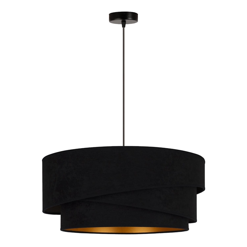 Duolla - Hängeleuchte KOBO 1xE27/15W/230V d 45 cm schwarz/golden