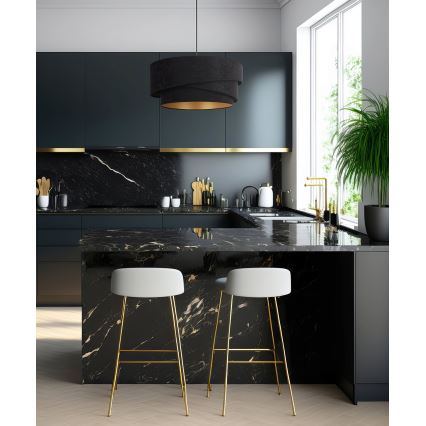 Duolla - Hängeleuchte KOBO 1xE27/15W/230V d 45 cm schwarz/golden