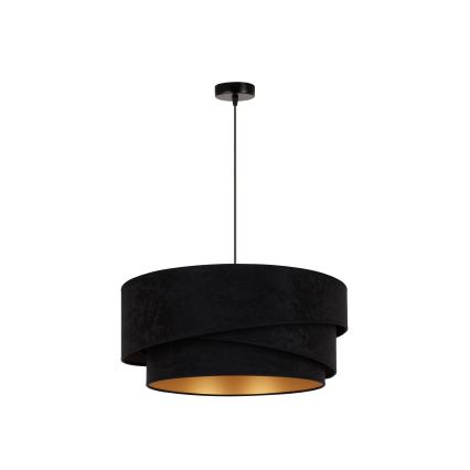 Duolla - Hängeleuchte KOBO 1xE27/15W/230V d 45 cm schwarz/golden