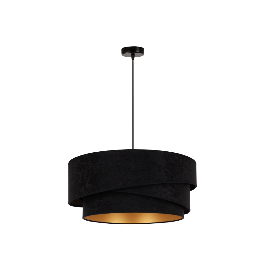Duolla - Hängeleuchte KOBO 1xE27/15W/230V d 45 cm schwarz/golden