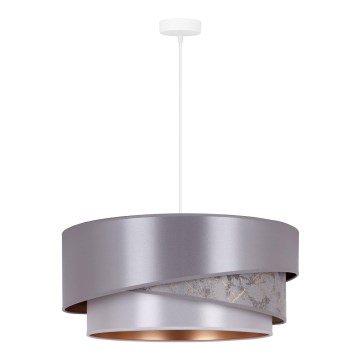 Duolla - Hängeleuchte KOBO 1xE27/15W/230V d 45 cm silbern/golden