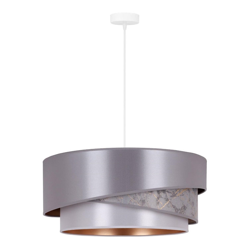 Duolla - Hängeleuchte KOBO 1xE27/15W/230V d 45 cm silbern/golden
