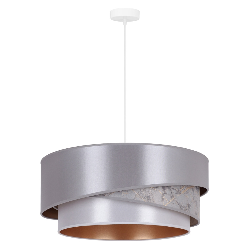 Duolla - Hängeleuchte KOBO 1xE27/15W/230V d 45 cm silbern/golden
