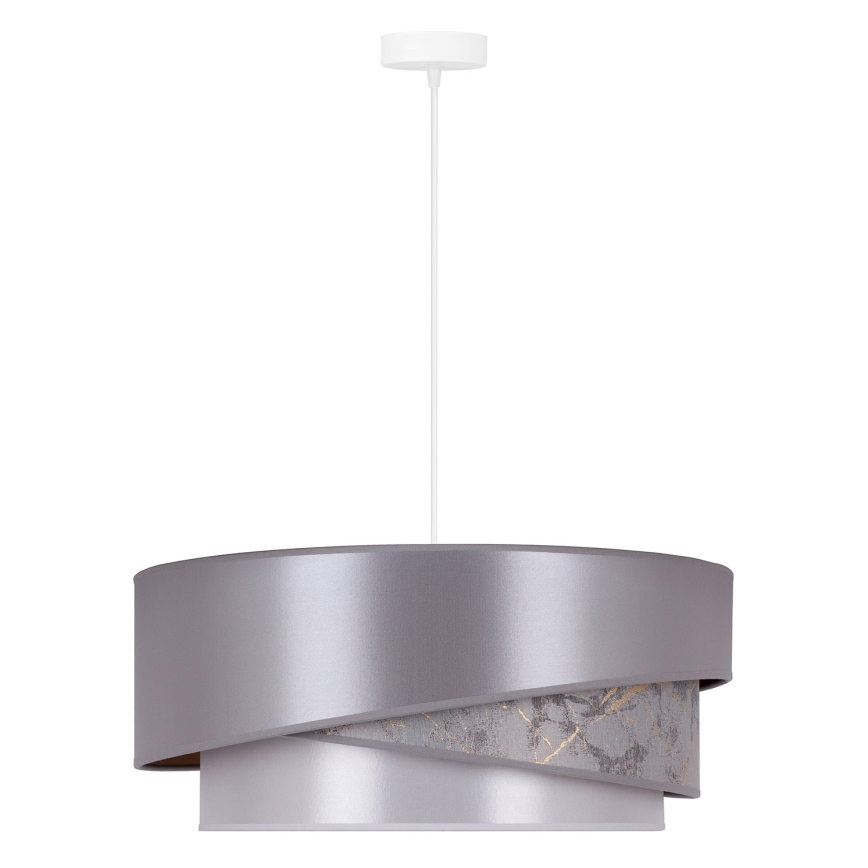 Duolla - Hängeleuchte KOBO 1xE27/15W/230V d 45 cm silbern/golden