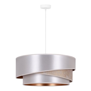 Duolla - Hängeleuchte KOBO 1xE27/15W/230V d 45 cm silbern/golden