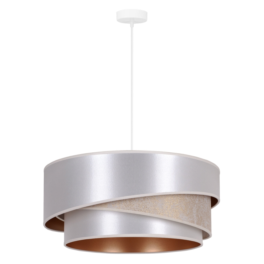 Duolla - Hängeleuchte KOBO 1xE27/15W/230V d 45 cm silbern/golden