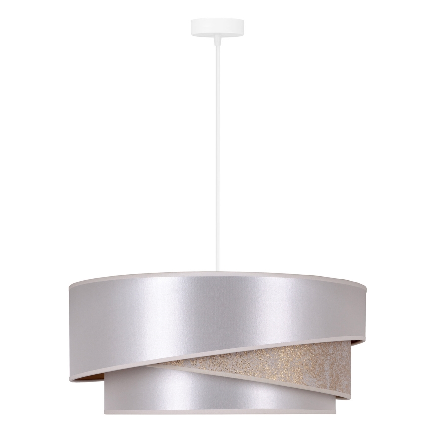 Duolla - Hängeleuchte KOBO 1xE27/15W/230V d 45 cm silbern/golden