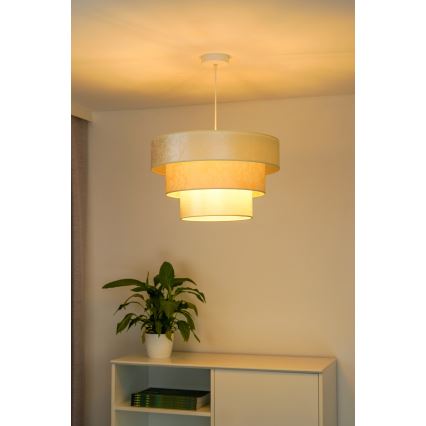 Duolla - Hängeleuchte LUNETA 1xE27/40W/230V d 45 cm cremefarben