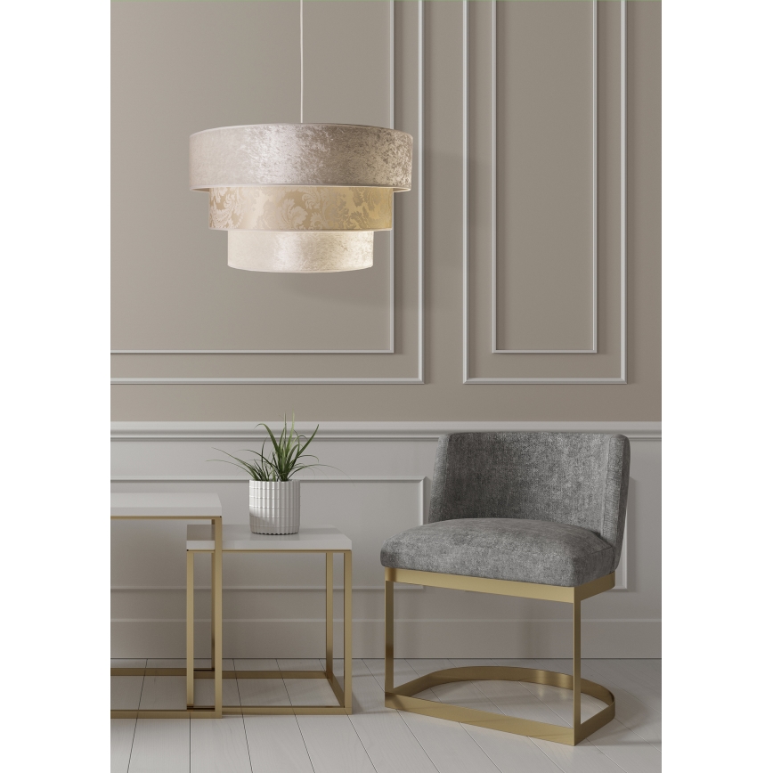 Duolla - Hängeleuchte LUNETA 1xE27/40W/230V d 45 cm cremefarben