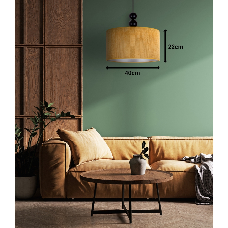 Duolla - Hängeleuchte LYON 1xE27/15W/230V d 40 cm gelb