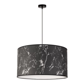 Duolla - Hängeleuchte MARBLE 1xE27/40W/230V d 45 cm schwarz/weiß