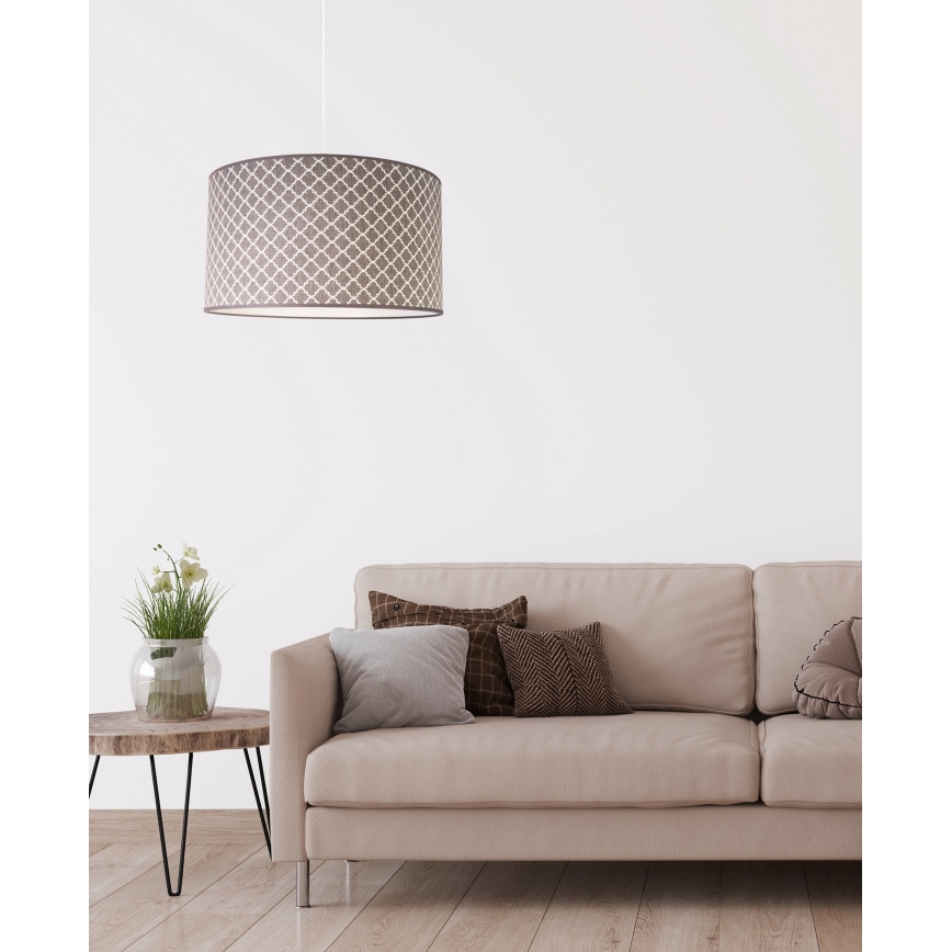 Duolla - Hängeleuchte MAROKO 1xE27/40W/230V d 45 cm grau