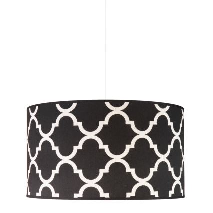 Duolla - Hängeleuchte MAROKO 1xE27/40W/230V d 45 cm schwarz/weiß