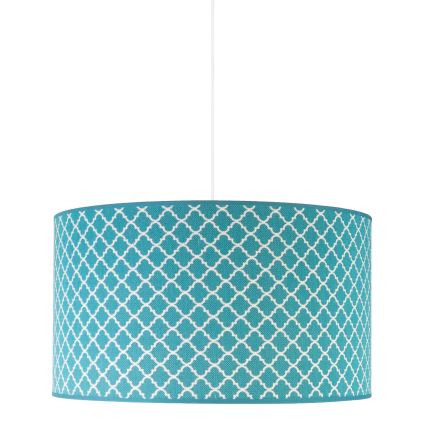 Duolla - Hängeleuchte MAROKO 1xE27/40W/230V d 45 cm türkisfarben/weiß