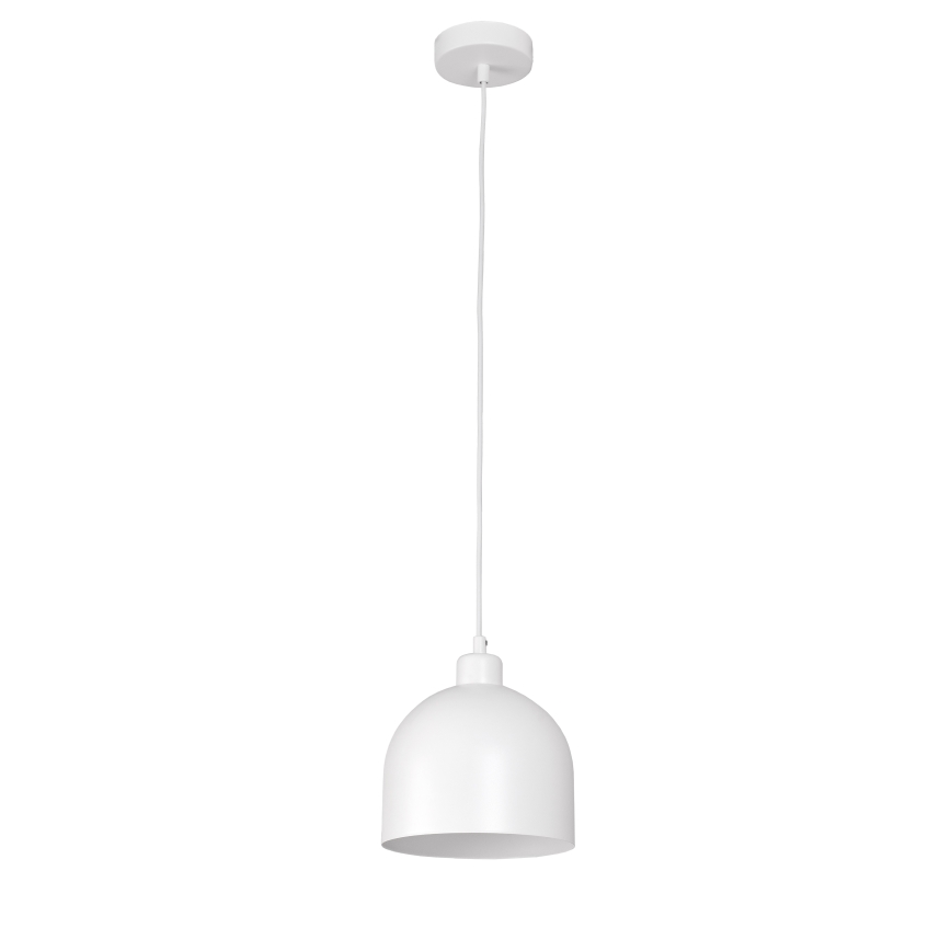 Duolla - Hängeleuchte mit Kabel IRONLINE 1xE27/15W/230V, Ø 17 cm, weiß