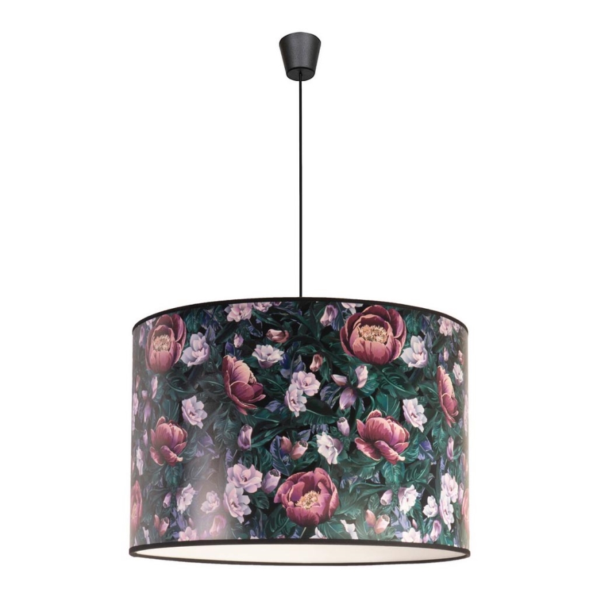 Duolla - Hängeleuchte PRINT L 1xE27/40W/230V d 45 cm Blumen