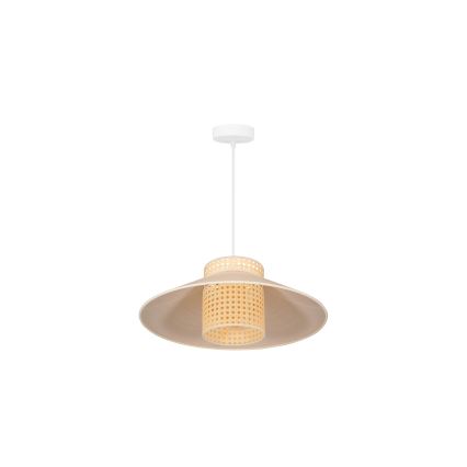 Duolla - Hängeleuchte RIO RATTAN 1xE27/15W/230V d 45 cm beige/Rattan