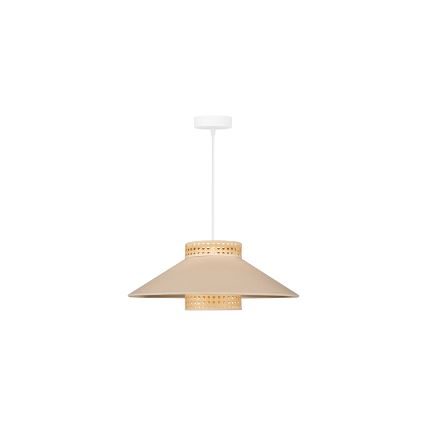 Duolla - Hängeleuchte RIO RATTAN 1xE27/15W/230V d 45 cm beige/Rattan