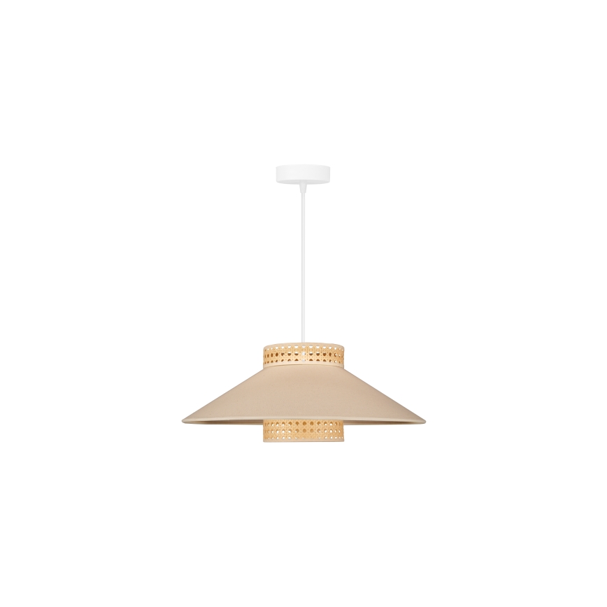 Duolla - Hängeleuchte RIO RATTAN 1xE27/15W/230V d 45 cm beige/Rattan