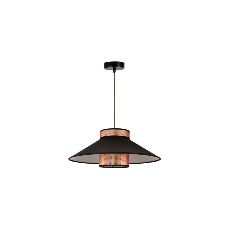 Duolla - Hängeleuchte RIO SHINY 1xE27/15W/230V d 45 cm schwarz/kupfern