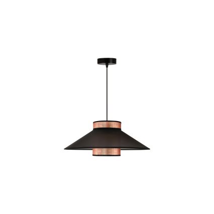 Duolla - Hängeleuchte RIO SHINY 1xE27/15W/230V d 45 cm schwarz/kupfern