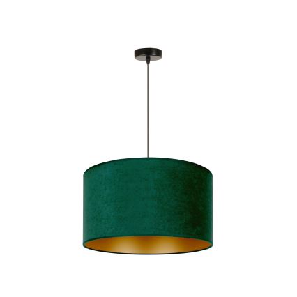 Duolla - Hängeleuchte ROLLER 1xE27/15W/230V d 40 cm dunkelgrün/golden