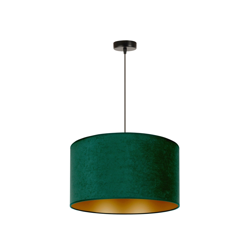 Duolla - Hängeleuchte ROLLER 1xE27/15W/230V d 40 cm dunkelgrün/golden