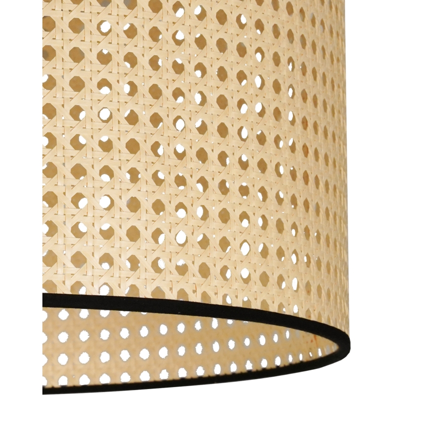 Duolla - Hängeleuchte ROLLER 1xE27/15W/230V d 45 cm Rattan/schwarz