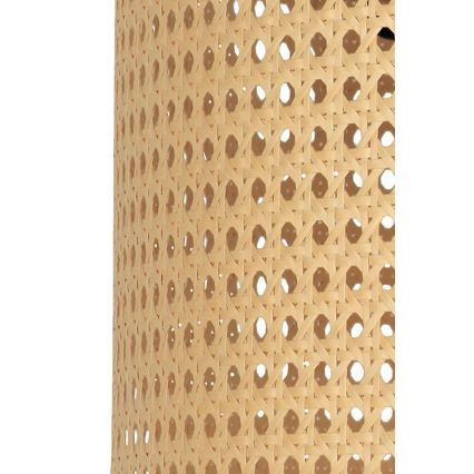Duolla - Hängeleuchte ROLLER 1xE27/15W/230V d 45 cm Rattan/schwarz