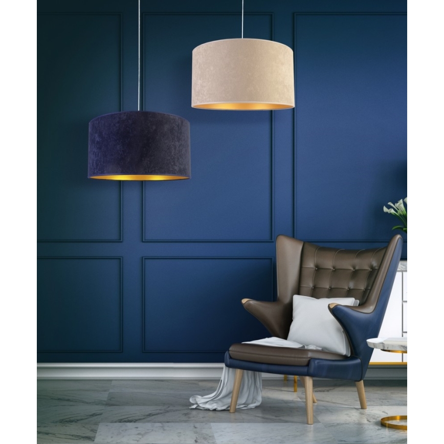 Duolla - Hängeleuchte ROLLER 1xE27/40W/230V d 40 cm blau