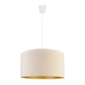 Duolla - Hängeleuchte ROLLER 1xE27/40W/230V d 40 cm cremefarben