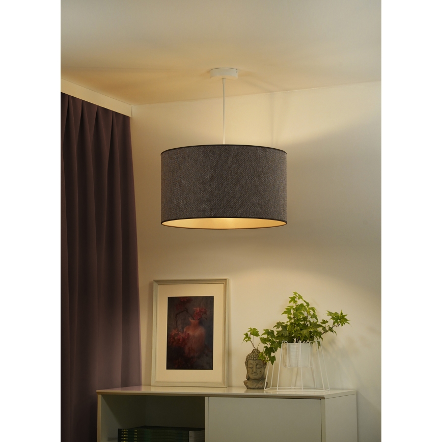 Duolla - Hängeleuchte ROLLER ECO RECYCLING 1xE27/15W/230V d 45 cm braun